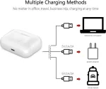 CY122590 pakaitinis įkrovimo dėklas Apple AirPods 3 kartos ausinėms, belaidis ir Lightning įkrovimas, baltas