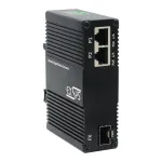 EXSYS EX-60344 2 prievadų PoE++ medijos konverteris 90W, SFP, -40&deg;C iki +80&deg;C