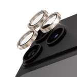 PanzerGlass Hoops keraminis fotoaparato lę&scaron;ių apsauginis stiklas Glitter Gold, skirtas iPhone 18 Pro / 18 Pro Max