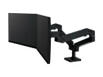 Ergotron LX Pro tvirtinimo rinkinys (dviejų rankų) - modulinis - 2 LCD ekranams - greta - aliuminis - juodas - ekrano dydis: iki 68,6 cm (iki 27 colių) (45-686-292)