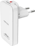 nevox 45 W Dual Slim GaN USB-C/USB maitinimo blokas, EU/US, baltas (2479)