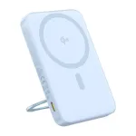 Ne&scaron;iojamas įkroviklis Baseus PicoGo Qi2 5000mAh 20W mėlynas belaidis ir laidinis