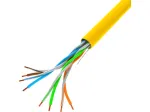 LANBERG tinklo kabelis LCU5-10CC-0305-Y U/UTP Cat5e 305 m, 24 AWG CCA, geltonas