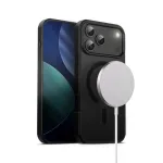 Crong Hybrid Frost MAG Cover Case su MagSafe, iPhone 17 Pro Max, Frosted Black