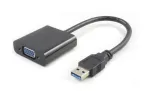 Microconnect USB3.0VGA USB grafikos adapteris 1920 x 1080 pikselių Juoda