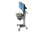 Ergotron Neo-Flex Dual WideView WorkSpace 24-194-055 ratinis stovas 2 ekranams iki 22", pilkas