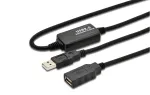 MicroConnect USB2.0AAF10A aktyvus USB 2.0 ilginimo kabelis 10 m, USB A &ndash; USB A, juodas