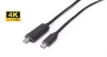 MicroConnect USB3.1CMDP2 USB-C į Mini DisplayPort adapteris 4K@60Hz 1,83 m juodas