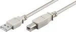 Microconnect USBAB3 USB 2.0 laidas 3 m USB A USB B baltas