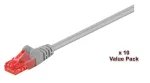 Microconnect V-UTP605VP Cat6 U/UTP tinklo kabelių komplektas, 5 m, pilkas, 10 vnt.