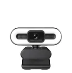 Manta W183 internetinė kamera, 1080p, LED žiedo ap&scaron;vietimas, vidinis mikrofonas, USB 2.0, juoda