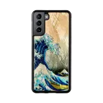 Dėklas telefonui iKins Samsung Galaxy S21+ apsauginis užpakalinis 'great wave'