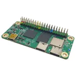 Vienos plok&scaron;tės kompiuteris ALLNET Radxa Zero 2 GB RAM 8 GB eMMC D2E8T su nei&scaron;lituota galvute ir i&scaron;orine antena
