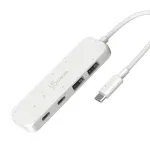 j5create JCH342EW ekologi&scaron;kas USB-C į 4 prievadų Type-C ir Type-A Gen 2 &scaron;akotuvas