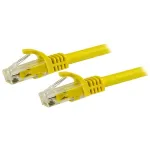 StarTech.com 1,5 m CAT6 Ethernet kabelis - geltonas CAT 6 Gigabit Ethernet laidas - 250 MHz 100 W PoE RJ45 UTP tinklo/jungiamasis laidas be užkablių su įtempimo mažinimu, individualiai i&scaron;bandytas