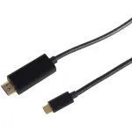 HDMI kabelis ShiverPeaks BS10-56025 1 m, HDMI A tipo (standartinis) į HDMI C tipo (mini), juodas