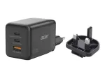 Acer 100W GaN PPS PD 3.0 įkroviklis su 3 prievadais (USB, 2x USB-C)
