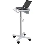 Ergotron StyleView SV10 vežimėlis ne&scaron;iojamam kompiuteriui, medicininis, metalas, baltas, aliuminis, ekrano dydis iki 43,2 cm (17 inch) (SV10-1100-0)
