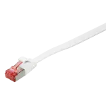 Logilink SlimLine - Patch-Cable - RJ-45 (S) į RJ-45 (S) - 2 m - U/FTP, PiMF - CAT 6 - Lieta, be kabliukų, plok&scaron;čias - Baltas (CF2051S)