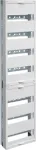 Hager ZU37KS. Produktfarbe: Wei&szlig;. Breite: 250 mm, H&ouml;he: 1050 mm, Tiefe: 106 mm (ZU37KS)