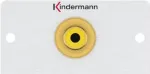 Lizdas RCA Kindermann 7444000503, pusės dydžio anoduoto aliuminio plok&scaron;tė