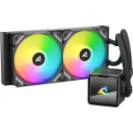 CPU vandens au&scaron;intuvas Sharkoon S50 ARGB, juodas