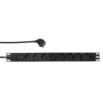 LogiLink - Stromverteilungseinheit (Rack - einbauf&auml;hig) - 3500 Watt - Eingabe, Eingang CEE 7/7 - Ausgangsanschl&uuml;sse: 8 (2 x USB, 8 x CEE 7/7) - 1U - 4