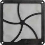 SilverStone FF141B 140 mm dulkių filtras su ventiliatoriaus grotelėmis, juodas