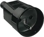Bachmann 912.173 dvipolė maitinimo jungtis, 16 A, 250 V, juoda