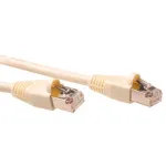 ACT Ivory 10 metrų SF/UTP CAT5E pataisos laidas, apsaugotas nuo užsikabinimo, su RJ45 jungtimis