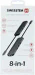 Swissten 8-IN-1 USB-C HUB Aliumininis Korpusas - 440-401-03 (44040103)