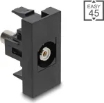 DELOCK audio adapteris Cinch (RCA) lizdas &ndash; Cinch (RCA) lizdas, 45&deg; kampas, baltas, modelis 90958