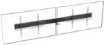 TECH DATA Vision VFM-F50_DL &ndash; Montavimo bėgelis dviem LCD/plazminėms konsolėms &ndash; aliuminis &ndash; juoda &ndash; iki 218,4 cm (86 inch)
