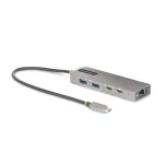 StarTech.com 3 prievadų USB-C &scaron;akotuvas su 2,5 Gb/s Ethernet ir 100 W maitinimo perdavimo prievadu, USB 3.2 10 Gb/s, 2x USB-A / 1x USB-C, ne&scaron;iojamas USB Type-C adapterio &scaron;akotuvas