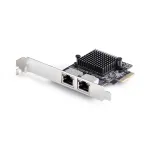 StarTech.com 2 prievadų 5G Gigabit PCIe tinklo adapterio kortelė, 5G/2.5G/1G/100M/10M PCI Express LAN kortelė, Realtek RTL8126, Windows ir Linux, TAA atitinka