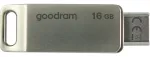Goodram ODA3 USB atmintukas 16 GB USB Type-A / USB Type-C 3.2 Gen 1 (3.1 Gen 1) Sidabrinis