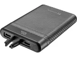 Sandberg Survivor Nano Powerbank 10000, 10000 mAh, Li-Ion, 3.7 V, 20 W, juoda