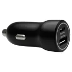 Automobilinis kroviklis d bramante re-charge &mdash; USB-C 30W + USB-A 18W, 12&ndash;24V, juodas