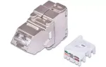 Keystone modulis Wirewin WKS JACK KAT6A STP 45 kampuotas sidabrinis