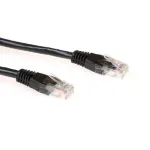 ACT Black 20 metrų U/UTP CAT6A pataisos laidas su RJ45 jungtimis