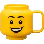 Room Copenhagen LEGO 41460806 keramikinis puodukas Happy Boy, geltonos spalvos
