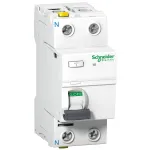 Schneider Electric A9Z21240 Acti9 iID liekamosios srovės grandinės pertraukiklis (RCCB) 2P 40A 30mA A tipas 220-240V AC IP20 baltas