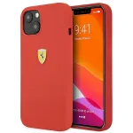 Ferrari FESSIHCP13SRE Silicone Hard Case, skirta Apple iPhone 13 mini 5,4 inch, raudona