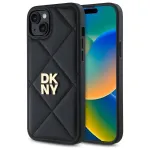 DKNY DKHCP15MPQDSLK Quilted Stack Logo Dėklas, skirtas iPhone 15 Plus 6,7 inch juodas