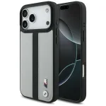 BMW M Perforated Stripe Logo MagSafe Case, skirta iPhone 17 Pro Max, pilka
