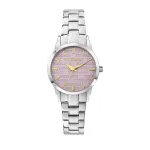 Trussardi T-Light moteri&scaron;kas kvarcinis laikrodis R2453141508 32mm rožinio aukso PVD nerūdijančio plieno tinklelis