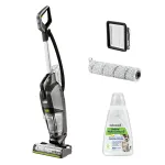 Bissell CrossWave HydroSteam PET Select vertikalus siurblys &scaron;lapiam ir sausam valymui, bekameris, 0 L, 1100 W, pilkas