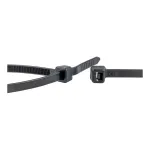 WKK Juodas UV stabilizuotas kabelio rai&scaron;tis 370x4,8 mm 100 vnt.