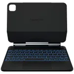 Typecase Edge Keyboard Case, skirta iPad Air 11 M2 2024 / M3 2025 / M4 2026, anglies pluo&scaron;tas, juoda