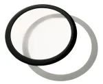 DEMCiflex dulkių filtras 225 mm, apvalus - juodas/baltas